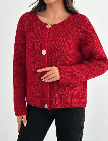 Cardigan SHEIN, rosu