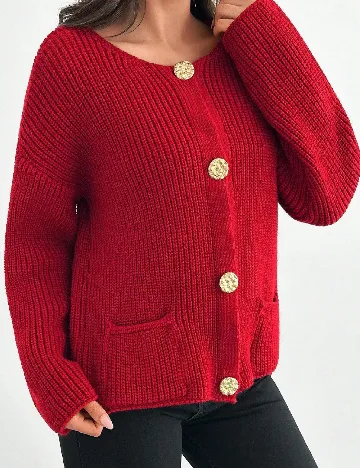 Cardigan SHEIN, rosu