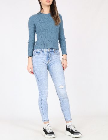 Blugi Bershka, albastru