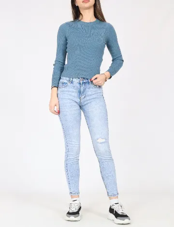 Blugi Bershka, albastru