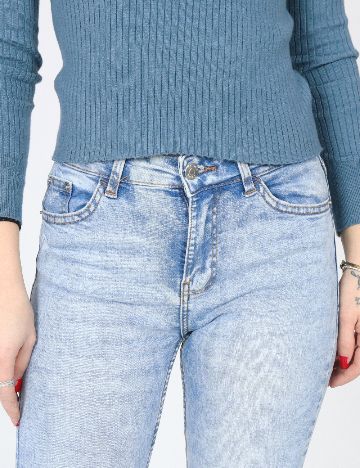 Blugi Bershka, albastru