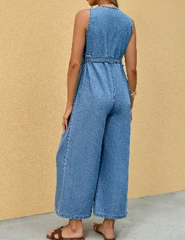 Salopeta SHEIN Maternity, albastru