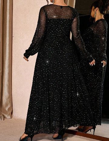 Rochie lunga SHEIN CURVE, negru