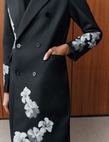 Palton Anewsta, negru