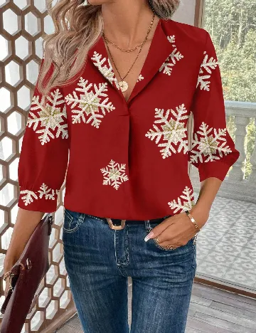 Camasa SHEIN CURVE, rosu