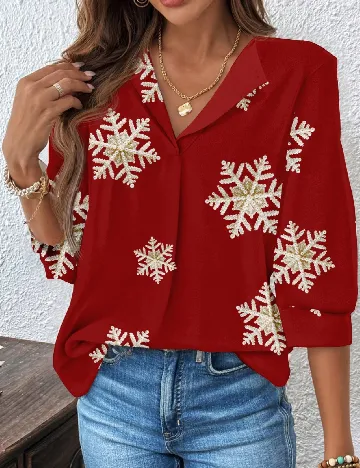 Camasa SHEIN CURVE, rosu