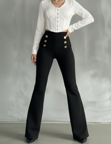 Pantaloni SHEIN, negru