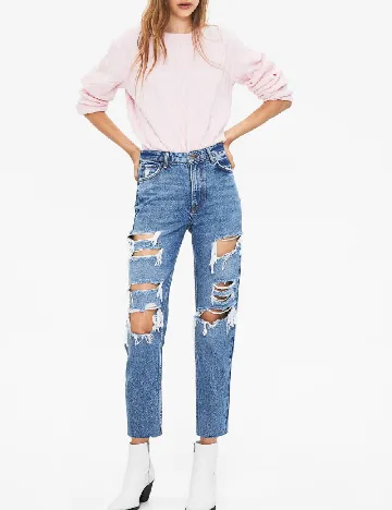 Blugi Bershka, albastru