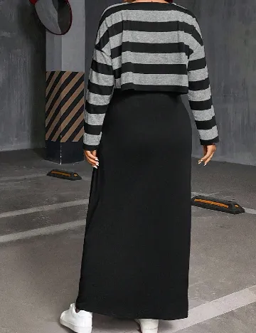 Set bluza si rochie SHEIN CURVE, negru