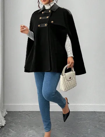 Poncho SHEIN CURVE, negru