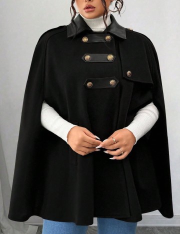 Poncho SHEIN CURVE, negru