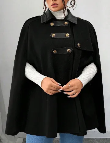 Poncho SHEIN CURVE, negru