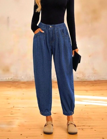 Pantaloni SHEIN, albastru