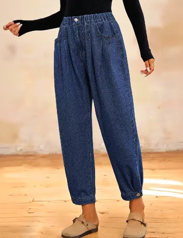 Pantaloni SHEIN, albastru