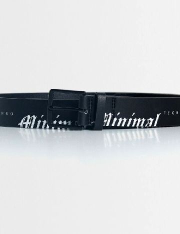 Curea Bershka, negru/alb