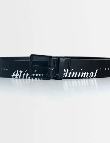 Curea Bershka, negru/alb