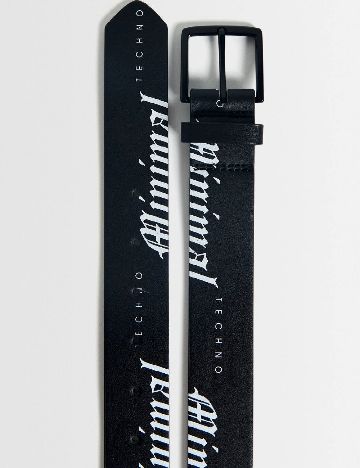 Curea Bershka, negru/alb