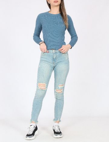 Blugi Bershka, albastru