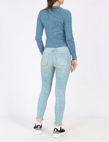 Blugi Bershka, albastru