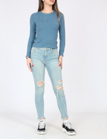 Blugi Bershka, albastru