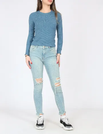 Blugi Bershka, albastru