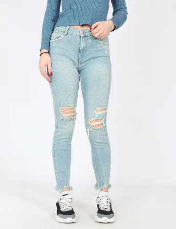 Blugi Bershka, albastru