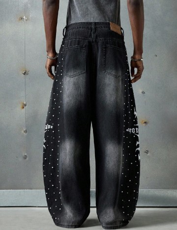 Blugi Neon Blanc, negru