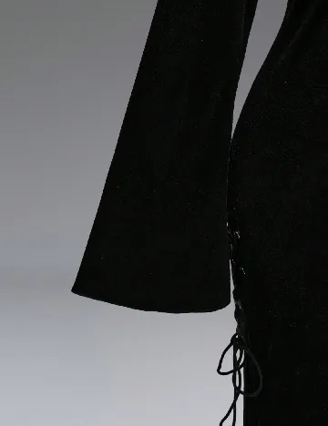 Rochie lunga Romwe Plus Size, negru