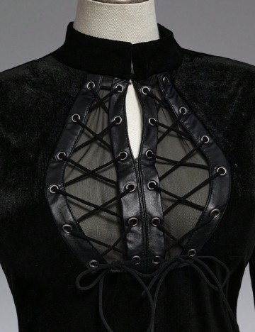 Rochie lunga Romwe Plus Size, negru