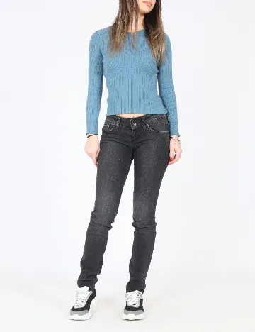 Blugi Zara, gri inchis