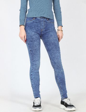 Pantaloni Pull&Bear, albastru
