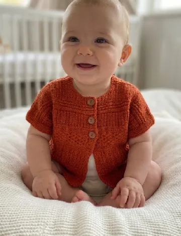 Cardigan Zara, caramiziu