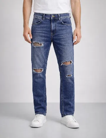 Blugi Bershka, albastru