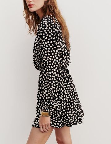 Rochie scurta Zara, negru/alb