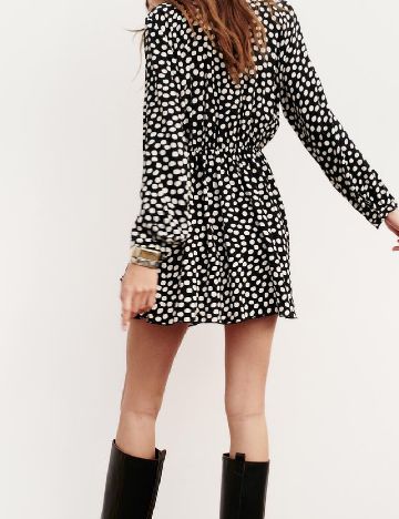 Rochie scurta Zara, negru/alb