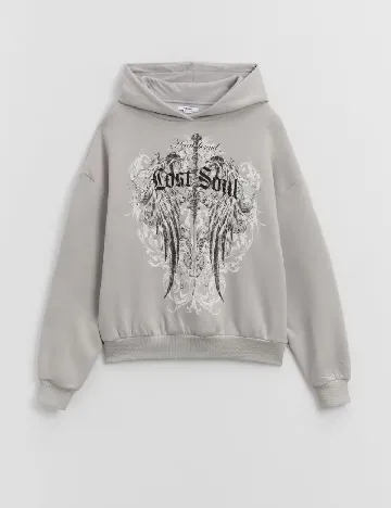 Hanorac Oversize House Brand, gri