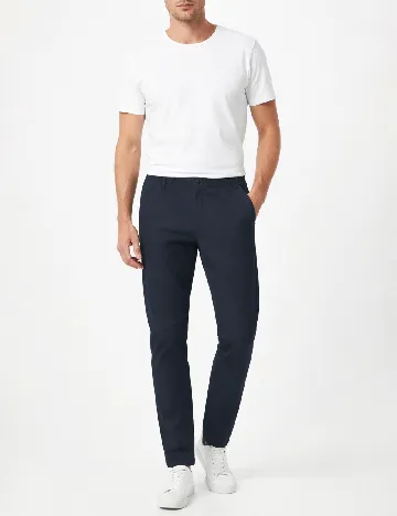 Pantaloni Pull&Bear, bleumarin