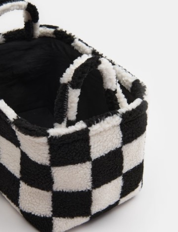 Cos de depozitare Sinsay, alb/negru