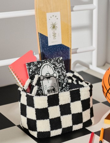 Cos de depozitare Sinsay, alb/negru