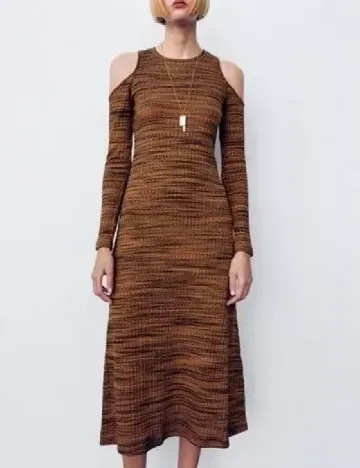 Rochie medie Zara, maro