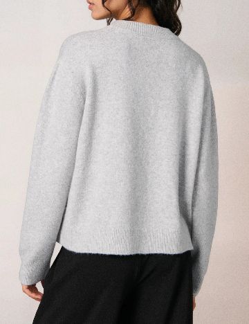 Pulover Oversize Sinsay, gri