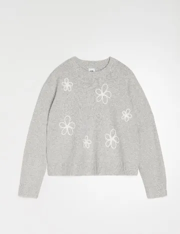 Pulover Oversize Sinsay, gri