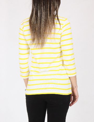 Bluza Zara, alb/galben