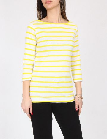 Bluza Zara, alb/galben