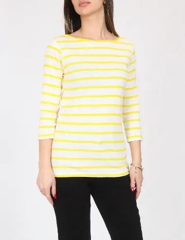 Bluza Zara, alb/galben