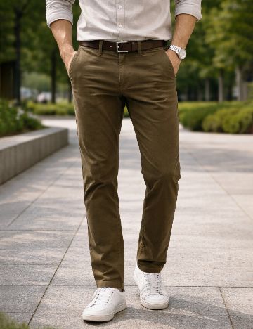 Pantaloni Zara, kaki