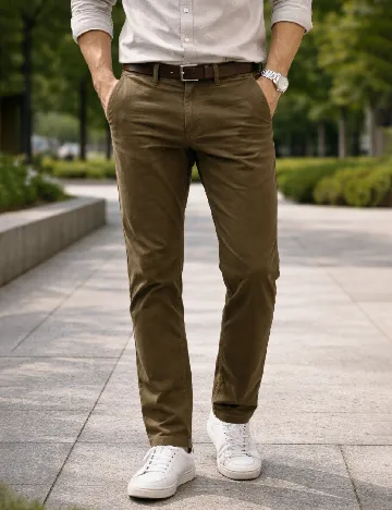 Pantaloni Zara, kaki