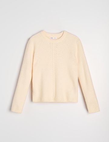 Pulover Sinsay, crem