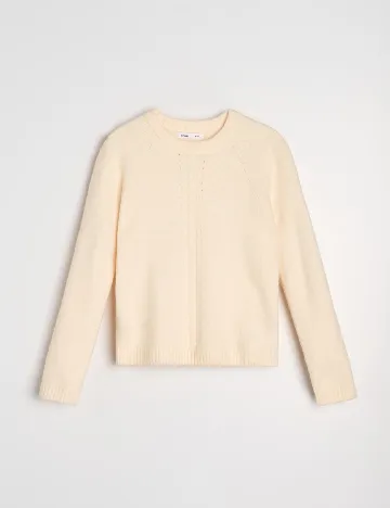 Pulover Sinsay, crem