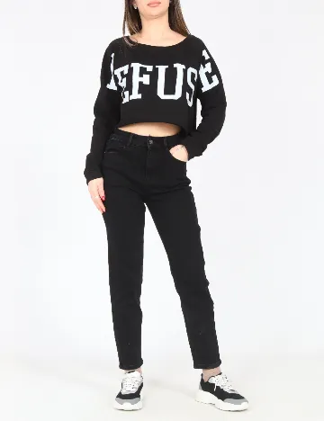 Bluza Bershka, negru